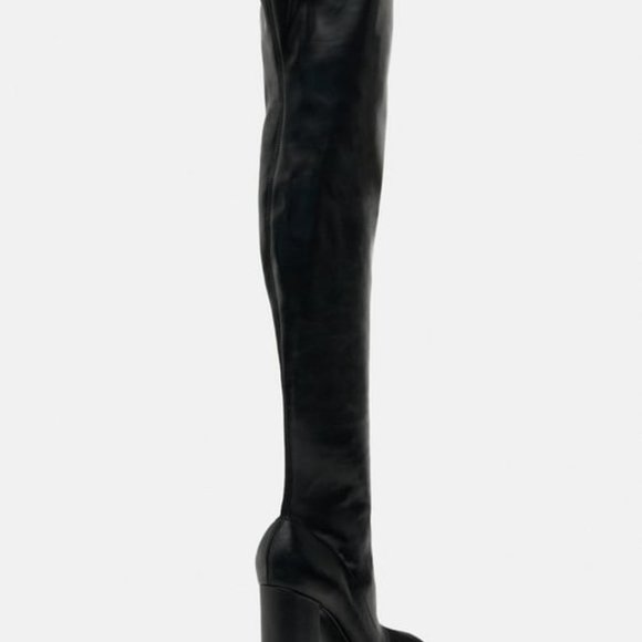 NWT ZARA OVER THE KNEE PLATFORM BOOTS 6.5, 7.5, 8, 9  3037 - Picture 8 of 9